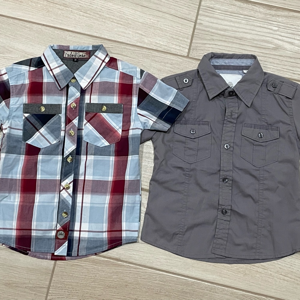 3t button down shirts